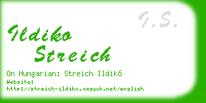 ildiko streich business card